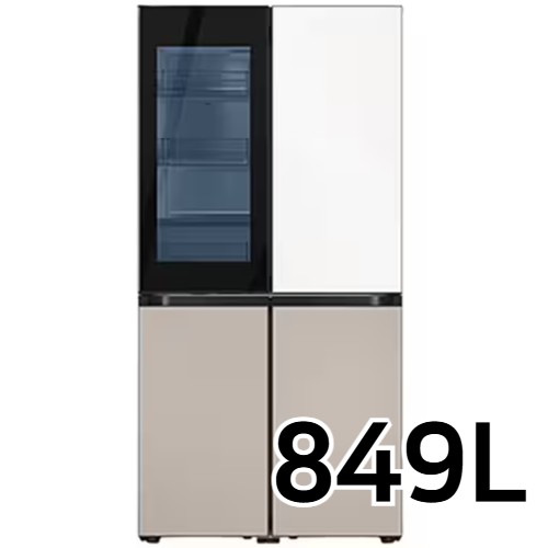 삼성전자 비스포크 새틴 RF85DB9421 (화이트+베이지)_이미지