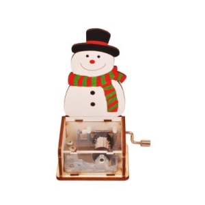 DIY 나무 모형 조립 키트 크리스마스 오르골 눈사람 YM862-22