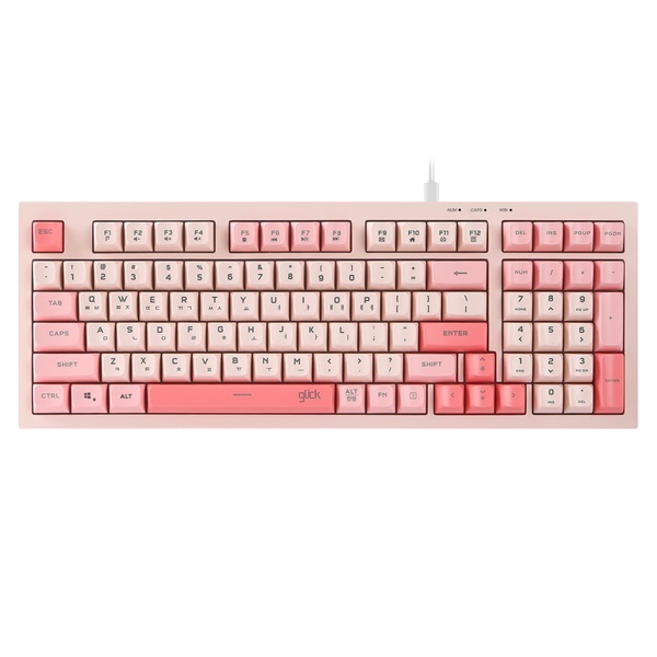 지클릭커 OFFICEPRO OPK50 사일런스 M RGB 무소음 방수 98 (Coral)_이미지