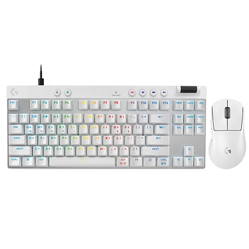 로지텍 G PRO X SUPERLIGHT 2 DEX + PRO X TKL RAPID 키보드 마우스 세트 (화이트)_이미지