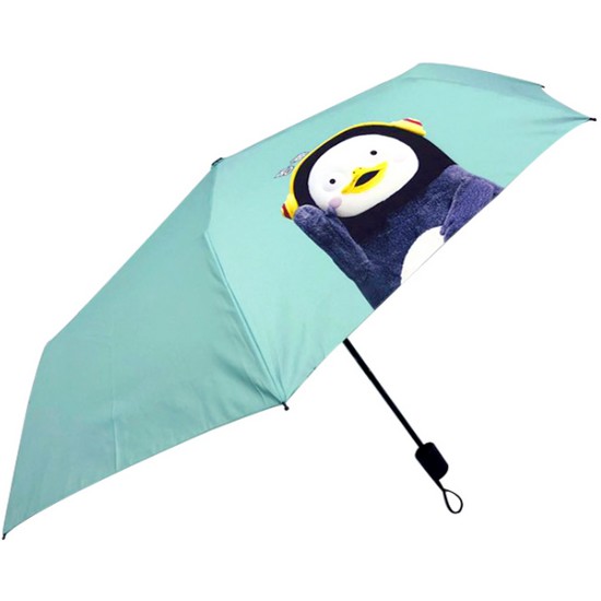 제이에스글로벌 펭수 펭빠 3단 수동 우산 30002_이미지