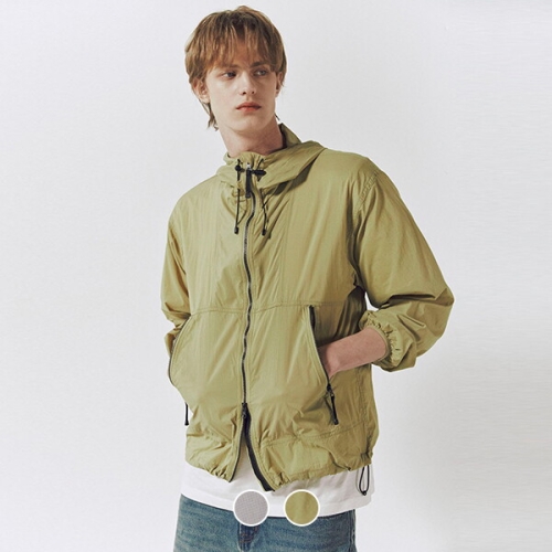 지오다노 남성 초경량 나일론 2WAY 기능성 바람막이 점퍼 076520_이미지