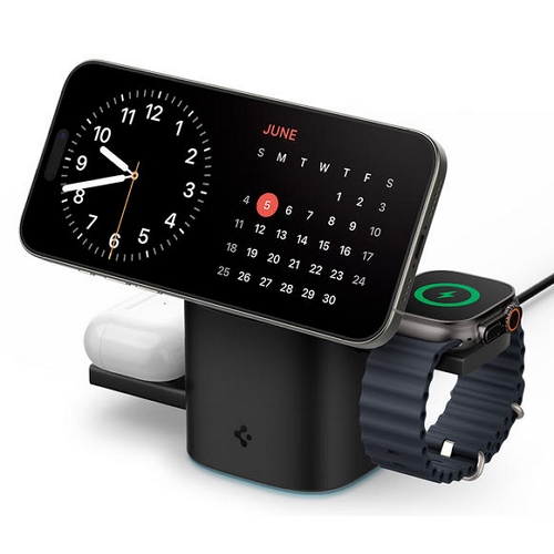 슈피겐 Qi2 3in1 15W 맥세이프 무선충전기 EF223MS