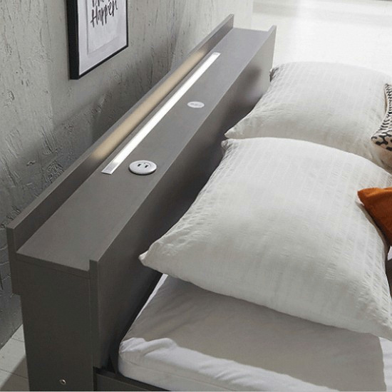 장인가구 오벤 USB 저상형 LED침대 SS (라텍폼스7존독립)_이미지