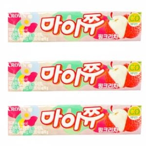 크라운제과 마이쮸 핑크리치 44g (3개)_이미지