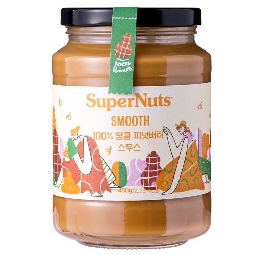 슈퍼너츠 100% 땅콩 피넛버터 스무스 460g (1개)