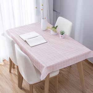 체크 방수 테이블보 137x90 137x137 152x137 180x137 PEVA 식탁보