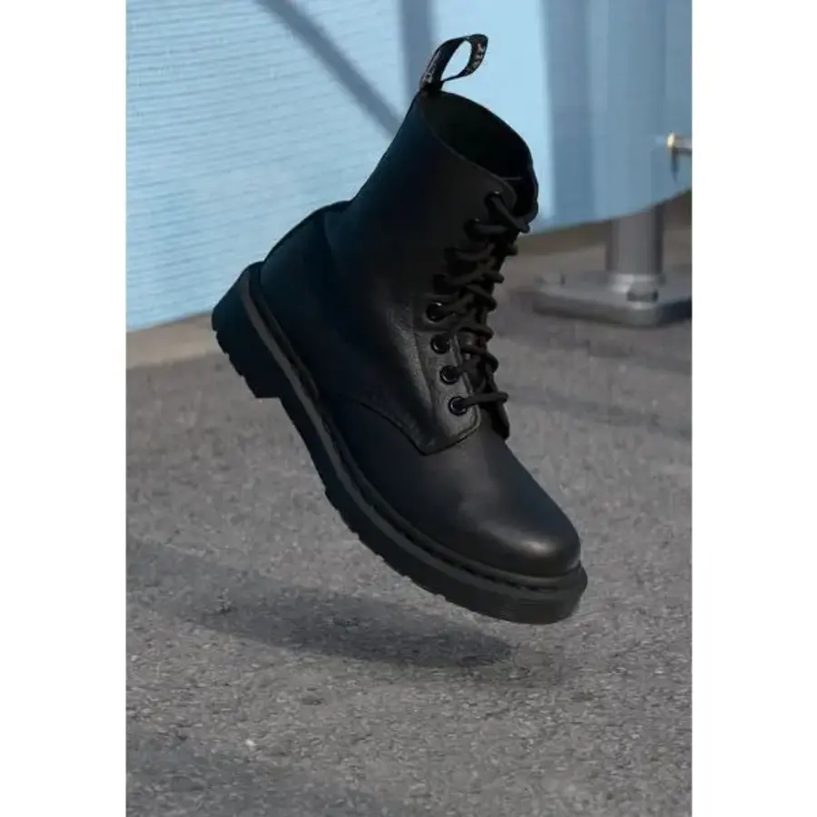 닥터마틴 Dr. Martens 스 1460 파스칼 모노 끈으로 묶는 발목 부츠 검은색 버지니아 7483573_이미지