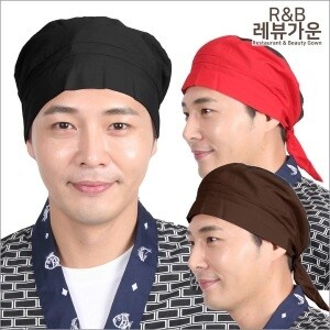 레뷰가운 망사<b>두건</b> 위생모자 주방모 요리모 식당 스카프 HT07
