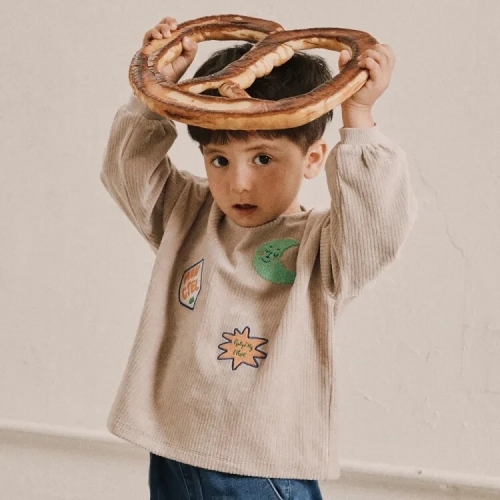 데님인더박스 GR와펜벨로아티셔츠74C21-330-01AS