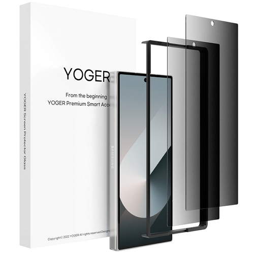 원바이원인터내셔널 요거 갤럭시Z 폴드6 강화유리 사생활보호 9H 풀커버 액정보호필름 (액정 2매)