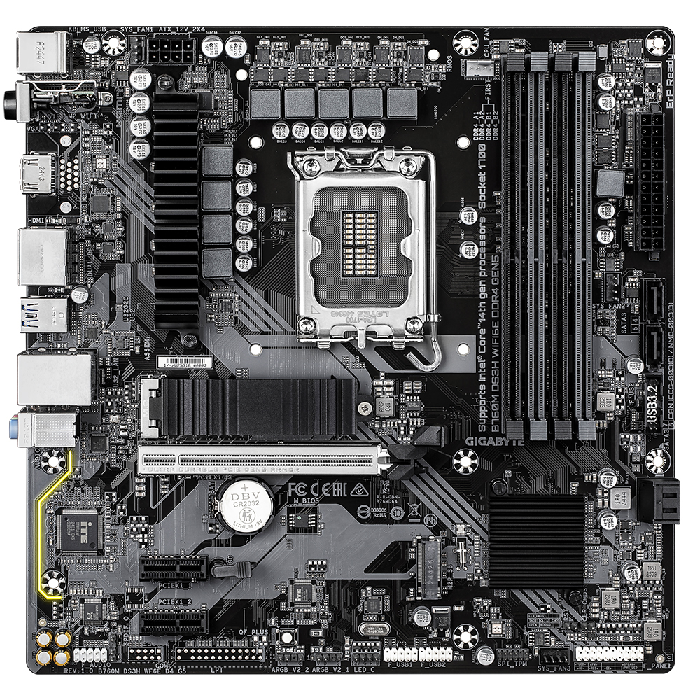 GIGABYTE B760M DS3H WIFI6E D4 GEN5 �Ǿ���Ʈ