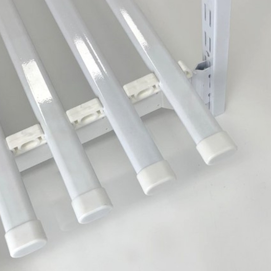 삼덕 하드웰 다용도 2단 타원 H90cm 철재 벽선반 (120x45cm(가로x세로))_이미지