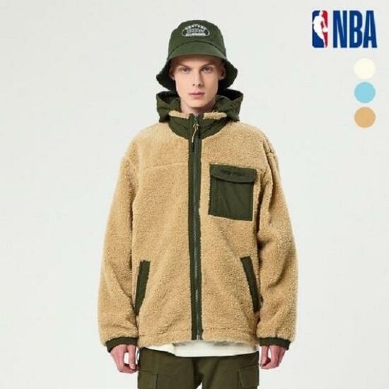 엔비에이(NBA) 리버시블 후드탈착 에어볼 플리스 점퍼 N214JP110P_이미지