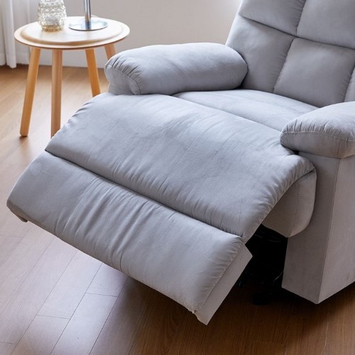 베스트리빙 체크 패브릭 리클라이너 1인용_이미지