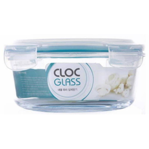 네오플램 클락 내열유리 밀폐용기 원형 950ml