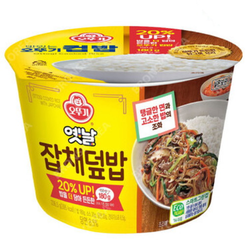 오뚜기 맛있는 오뚜기 컵밥 옛날잡채덮밥 236.5g (6개)