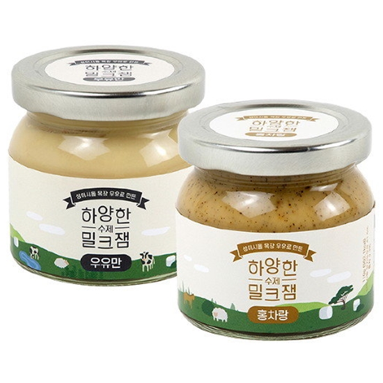 하양한 수제 밀크잼 우유만 110g+홍차랑 110g이미지입니다. 누르면 해당 게시물로 새창이동합니다.