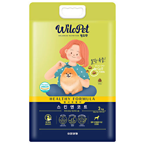 유한양행 헬시포뮬러 스킨앤코트 말랑육즙 소프트사료 3kg (1개)_이미지
