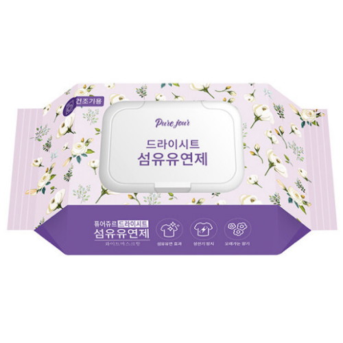 퓨어주르 건조기용 드라이시트 화이트머스크 30매 (1개)_이미지