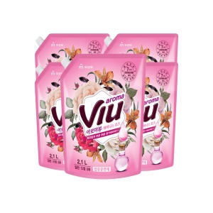 KBH한국생활건강 무궁화 아로마뷰 로즈 섬유유연제 2.1L 리필 5개