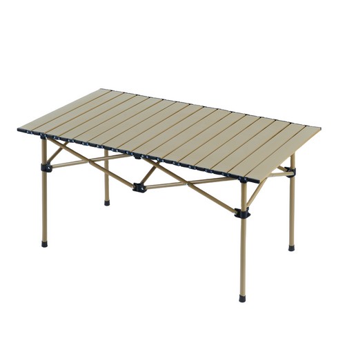 크크라이프 알루미늄 디럭스 롤 테이블 95 베이지_이미지