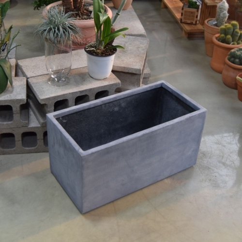 챠밍 모던 FRP 초대형화분 옆이넓은 직사각 HP1259 D80 80x40x40cm 네추럴시멘트
