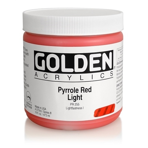 골든 H.B 아크릴릭 물감 473ML S8 Pyrrole Red