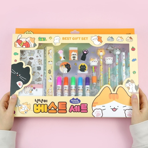 핑크풋 10000 냥냥이 베스트 문구 세트_이미지