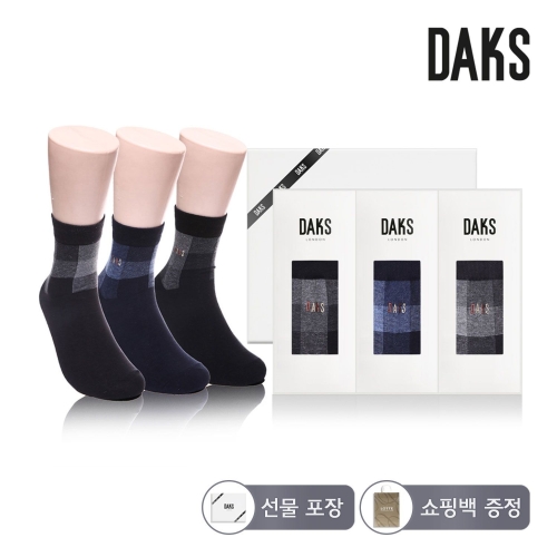 닥스 남성 면스판 단목 링글사각 3족 세트 24349