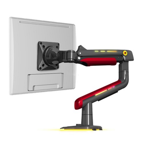 NB L50 팬텀 초고중량 RGB 게이밍 모니터암 레드