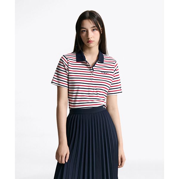 Tommy Hilfiger 스크립트 폴로 셔츠 T22F6TPI031WT105B T22F6TPI031WT105B 148098