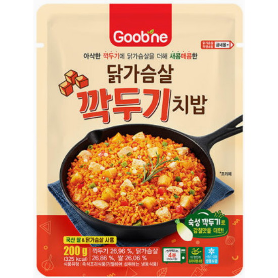 지앤건강생활 굽네 닭가슴살 깍두기 치밥 200g