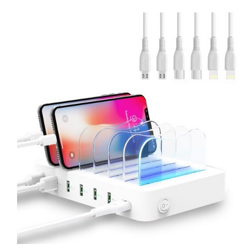 SooPii 6포트 LED 충전기 CS60