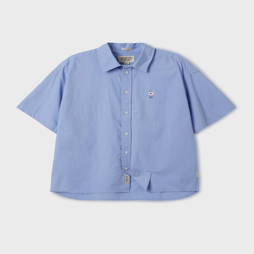 후아유 NEW 스티브 루즈핏 코튼 반팔 셔츠 F / WHYWF2532F