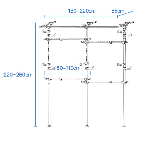 이지온 국민튼튼 4단 커튼 행거 EOBC-S314_이미지