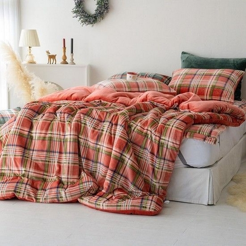 아토앤알로 디셈버 겨울 양면 극세사 차렵이불 (더블킹 KK)_이미지