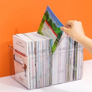 책꽂이 키밍 스케치룸 투  정리함 책바구니 아크릴 수납함