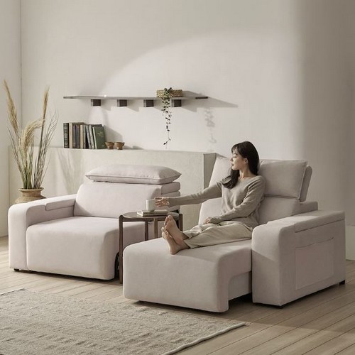 보니애가구 시에나 모션 슬라이드 데이비스 패브릭 소파 3인용_이미지