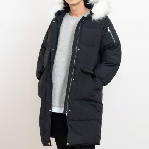 깨비몰 남자 겨울 패션 데일리 롱패딩 베이직 후드롱패딩 8151841