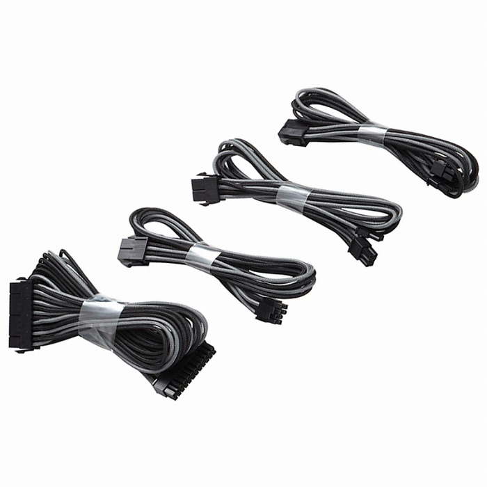 Phanteks PH-Extension Cable Combo Set BLACK/GREY (0.5m)_이미지
