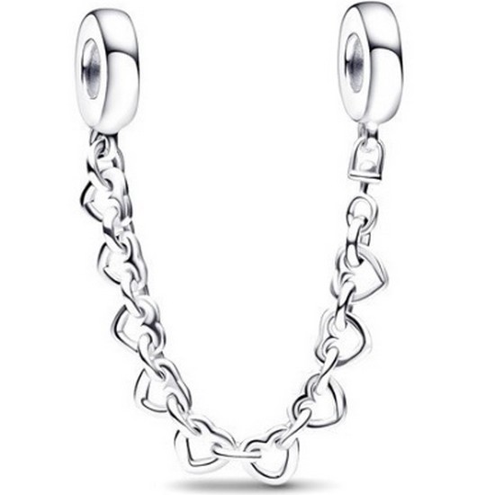 판도라 링크드 하트 세이프티 체인 참 792274C00-05