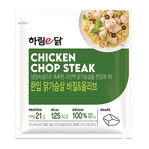 한입 닭가슴살 바질&올리브 100g