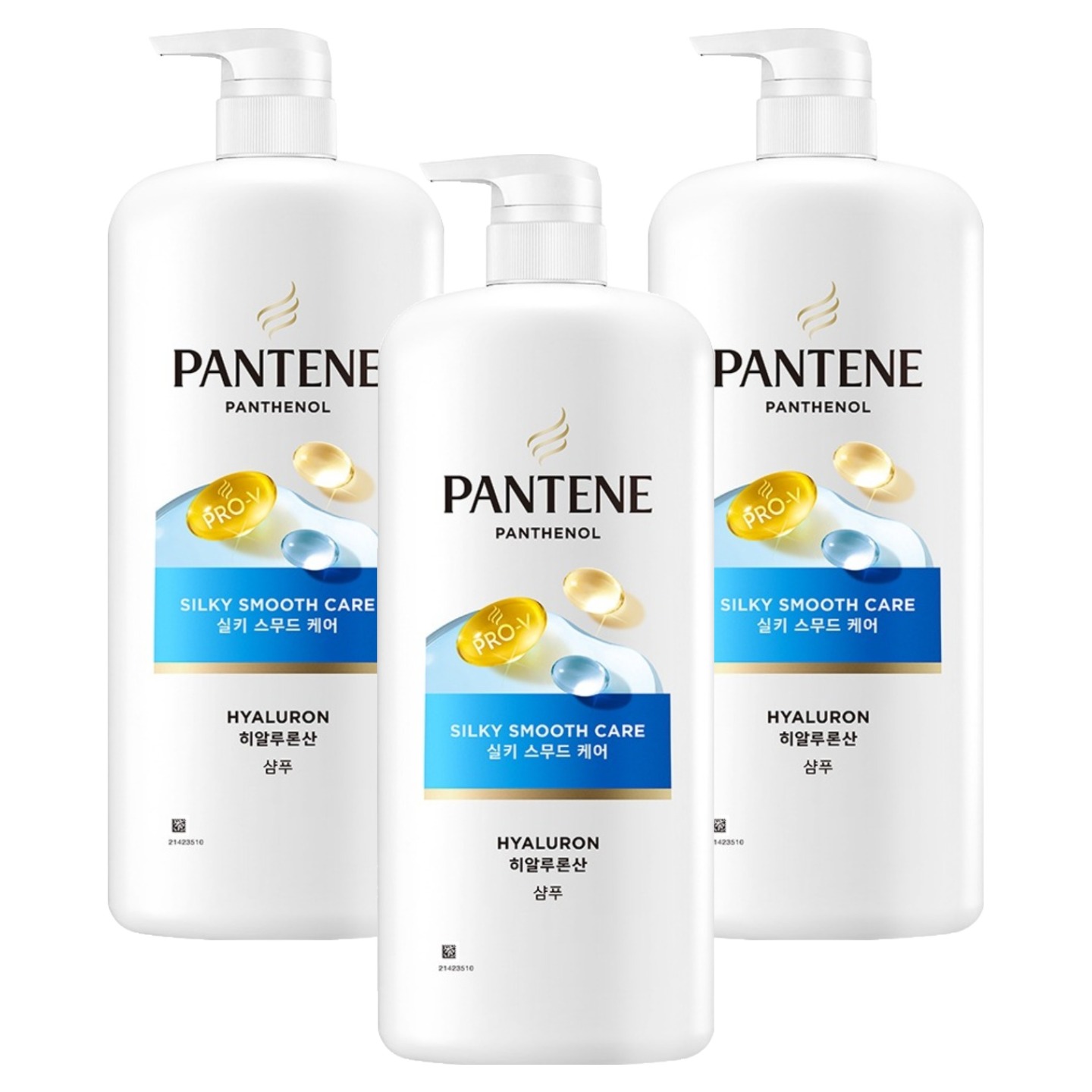 한국P&G 팬틴 실키 스무드 케어 샴푸 1200ml (3개)