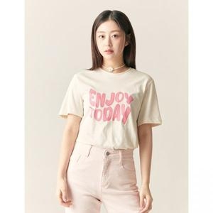  로엠 레터 반팔 티셔츠_RMHWF23R12 629785