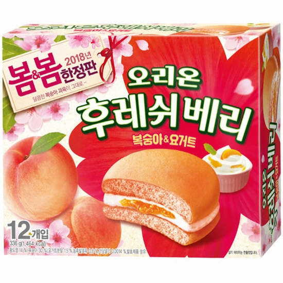 오리온 후레쉬베리 복숭아&요거트 12개입 336g (2개)_이미지