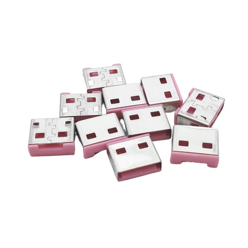 라인업시스템 LANSTAR LS-USBLOCK-P USB포트 잠금장치 전용 보안 커넥터 (10개)_이미지