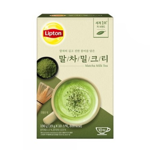 유니레버 립톤 말차밀크티 10T이미지입니다. 누르면 해당 게시물로 새창이동합니다.