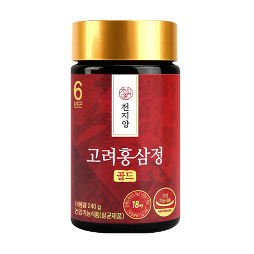 천지양 6년근 고려홍삼정골드 240g (4개)_이미지
