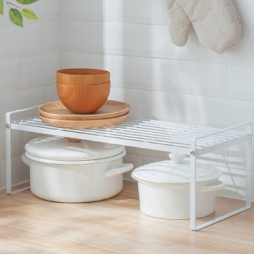 화이트 싱크대 정리 2단 선반 S사이즈